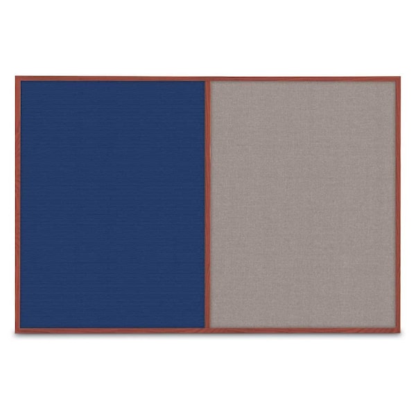 Slim Style Indoor Enclosed Corkboard, 42